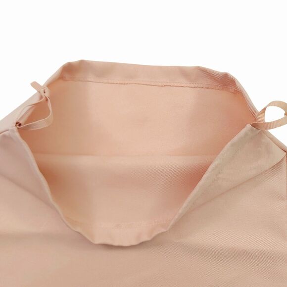 Stuart Weitzman Drawstring Dust Bag With Charm 14" x 15.5" Peach - Picture 4 of 6